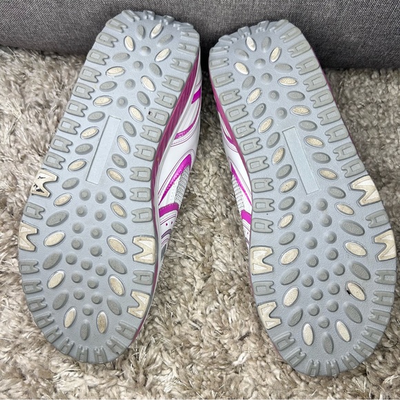 Women’s White Pink Sneakers Sketchers Shape Ups Brest Cancer Shoes Size 11 - Picture 9 of 11
